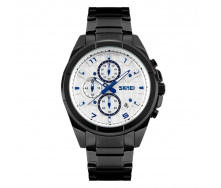 Годинник Skmei 9109 Black White Dail BOX (9109BOXBKW)