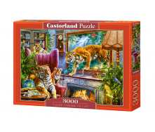 Пазли Castorland Тигри вдома 3000 елементів Різнокольоровий (C-300556)