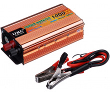 Перетворювач напруги інвертор UKC SSK 1000W AC/DC 12V-220V Gold (3_00374)