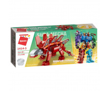 Детский конструктор Трансформер Qman 1414 робот+дино Stegosaurus