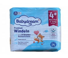 Дитячі одноразові підгузники Babydream Premium 4+ Maxi Plus 9-15 кг 36 шт