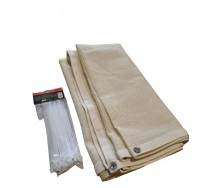 Сітка ширма для балкона No Brand 110 г/м2 90x200 см Молочний (2595581313)
