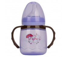Поїльник з силіконовим носиком Mega Zayka MGZ-0314 (Violet) 180 мл
