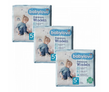 Дитячі одноразові підгузники Babylove Premium 5+ juniorplus (11-18) кг 102 шт