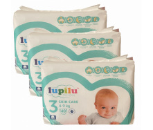 Підгузки Lupilu Skin Care 3 Midi 4-9 кг 120 шт