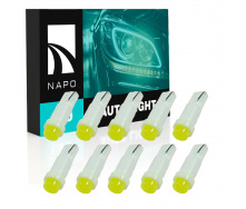 Комплект світлодіодних ламп Napo LED T5-1led-A T5 W1,2W 10 шт Білий (2440664806)