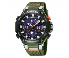 Годинник наручний Smael 8069 Army Green (16673-hbr)