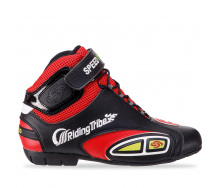 Мотоботы короткие SPEED BIKERS A016 40 Черный-красный