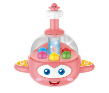 Детская юла Самолет Limo Toy BM1201 16 см Розовый