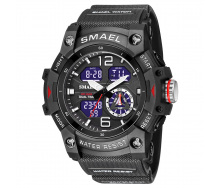 Часы наручные мужские Smael 8007 Black (15170-hbr)
