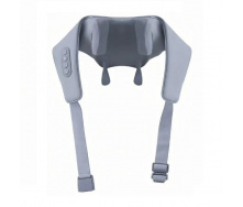 Масажер ударний для шиї та плечей No Brand Neck massager з ІЧ-підігрівом електричний на акумуляторі Сірий (2104618544)