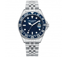 Наручний годинник чоловічий Lee Cooper Daytona Blue Сріблястий (3431)
