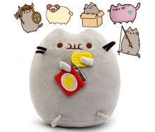 Комплект 2Life М'яка іграшка Pusheen cat 12х15 см та Набір 5 шт багаторазових наклейок v-12321