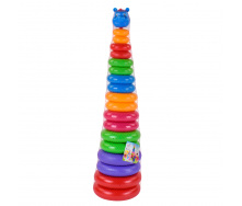 Іграшкова піраміда M-toys 18 кілець Різнокольоровий (6936)