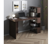 Письмовий стіл з полицями No Brand Open shelf 1250х600х750 мм Венге Магія (13587502)