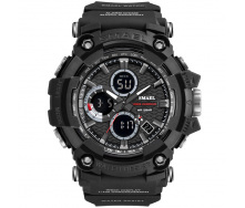 Часы наручные мужские Smael 1802 Black (15173-hbr)