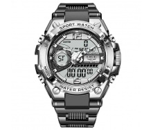 Наручные часы мужские Lige Sport LG8922 Silver (15250-hbr)