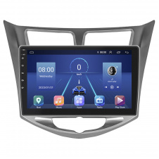 Штатная магнитола Lesko Hyundai Solaris I Рестайлинг 2014-2017 10" 4/64Gb 4G Wi-Fi GPS Top (9321-51989)