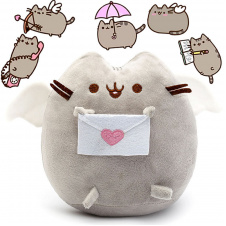 Комплект 2Life М'яка іграшка Pusheen cat 12х15 см та Набір 5 шт багаторазових наклейок v-12317