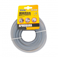 Лісочка для тримера MASTERTOOL армована 4.00 мм 15 м "квадрат" 19-1340