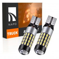 Комплект світлодіодних ламп для вантажівок Napo Truck T10-3014-57smd W5W T10 24V 2 шт Білий (2508485635)