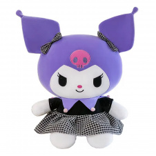 М'яка іграшка плюшева Hello Kitty з аніме Куромі у сукні в клітинку та з бантиками 55 см Різнокольоровий (1004)