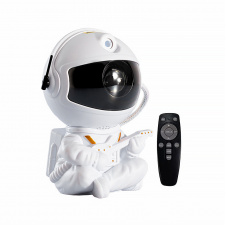 Проектор-нічник Lesko HR-F2 White Астронавт із гітарою 12,5х7,6 см 13059-83040