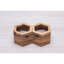 Коробочка-органайзер для зберігання наручних годинників ecoWalnut 7.8х18.8х10.9 см