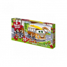М'які пазли "Автобус" Danko Toys S20-09-04, 20 елементів