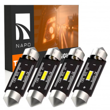 Комплект світлодіодних ламп для вантажівок Napo Truck SJ-7020-1SMD 24V 41mm C5W C10W 4 шт Білий (2530979787)