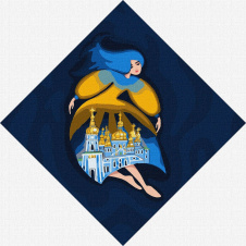 Картина по номерам Берегиня Михайловская Идейка KHO4915 30х30 см