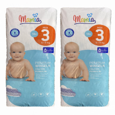 Дитячі підгузники Mamia Premium 3 Midi (4-9 кг) 112 шт