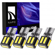Комплект світлодіодних ламп Napo PRO T10-7020-7smd W5W T10 4 шт Білий (2495407382)