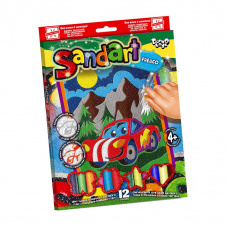 Набір для творчості "SandArt" Danko Toys SA-02-01…10 фреска з піску Машинка