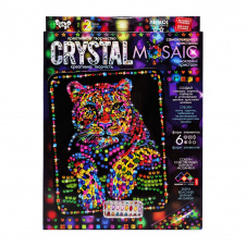 Креативна творчість "Crystal mosaic Леопард" Danko Toys CRM-02-03 6 форм елементів