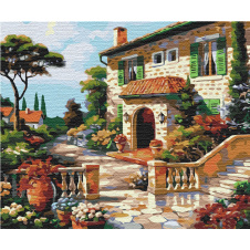 Картина за номерами BrushMe "Сонячна вулиця" 40х50см BS51617