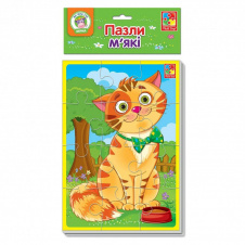 М'які пазли А5 "Котик і песик" Vladi Toys VT1103-43 укр