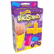 Набір креативної творчості "Кінетичний пісок" KidSand" Danko Toys KS-05 міні 200 г укр Castles Violet