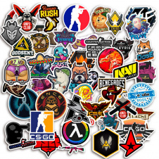 Набір стікерів GameStyle КС ГО (CS:GO) Counter-Strike Stickers Pack 50 шт 7015