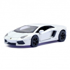 Автомодель легковая LAMBORGHINI AVENTADOR LP 700-4 5'' Kinsmart KT5355W инерционная, масштаб 1:38 Белый