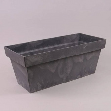 Балконна скринька Cube Case Beton Effect маренго 40см. Flora 90355 (SKL0200)