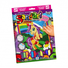 Набір для творчості "SandArt" Danko Toys SA-02-01…10 фреска з піску Поні з веселкою
