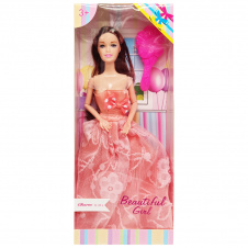 Дитяча Лялька "Beautiful Girl" Bambi D200-216(Orange) в святковій сукні