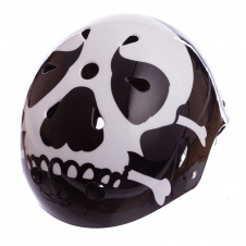Шлем для экстремального спорта Zelart SKULL SK-5616-015 р-р L-56-58 черный-белый