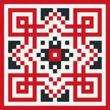 Картина за номерами Український орнамент Art Craft 13040-AC 30х30 см