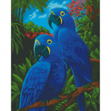 Картина за номерами Art Craft Гіацинтові ари 11518-AC 30х40 см