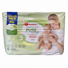 Дитячі підгузники Kruidvat Pure & Soft 3 4-9 кг 44 шт
