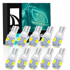 Комплект світлодіодних ламп Napo T10-5050-5smd W5W T10 10 шт Білий (2510505049)
