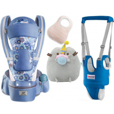 Хипсит эрго-рюкзак кенгуру переноска Baby Carrier 6 в 1 и игрушка Пушин кот Кекс(vol-1888)