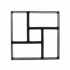 Форма для виготовлення тротуарної плитки Lesko P40X40 40х40 см Black 13520-85827
